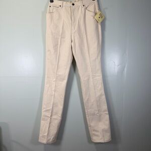 Vintage Gloria Vanderbilt for Murjani White Denim Jeans Cream Off White Size 13‎